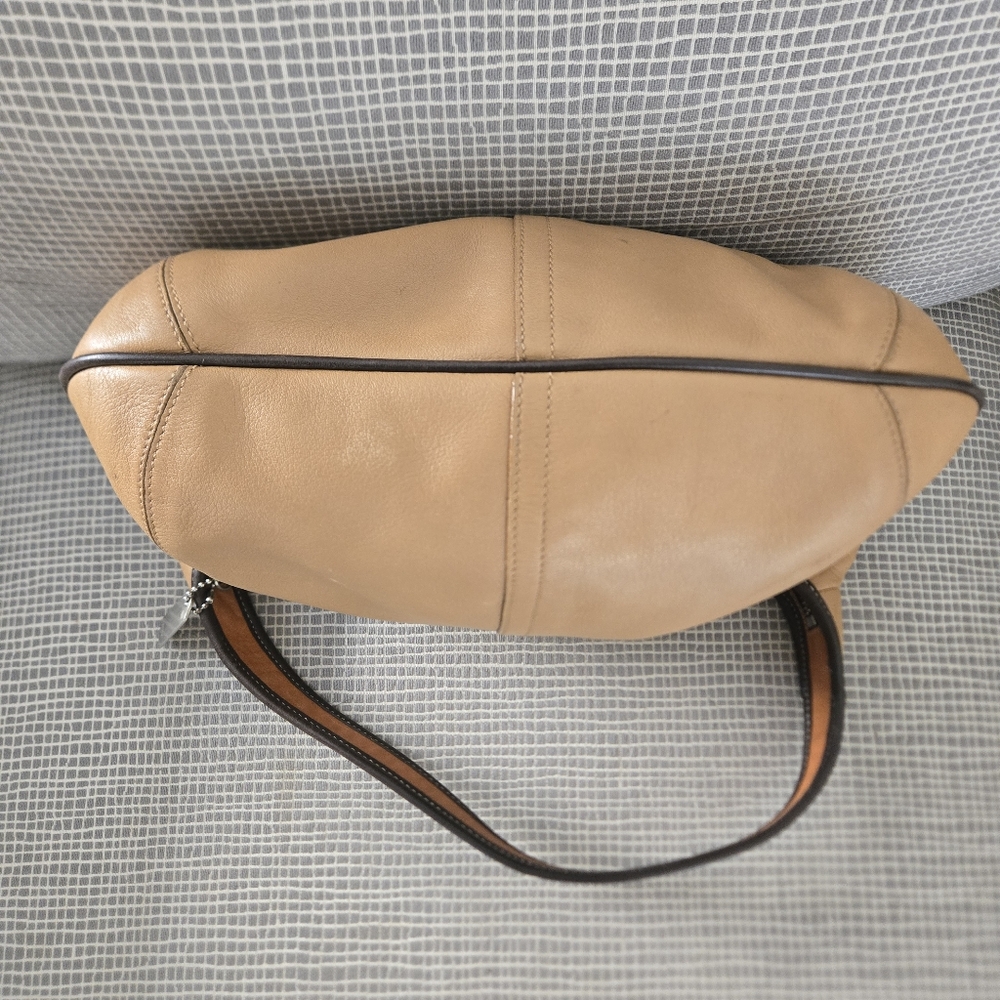 Coach Ergo Hobo Zip 9293 Brown Tan Two Tone Hangtag Vintage Bag Purse Hobo - Picture 8 of 16